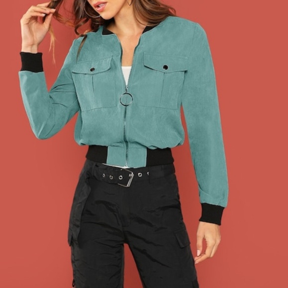 2xHP - Fall Cropped Bomber Jacket - Picture 2 of 6